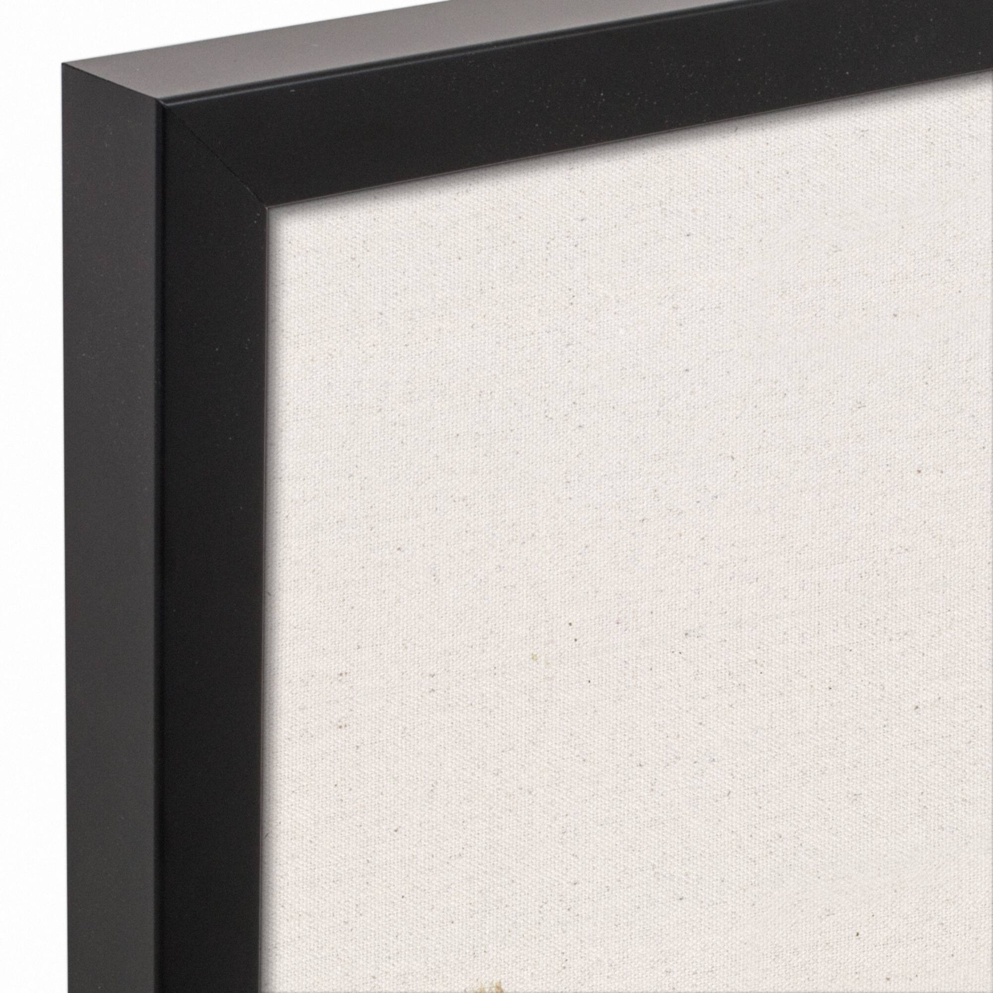 Peeking Bunny 11" x 14" Black Floating Framed Canvas